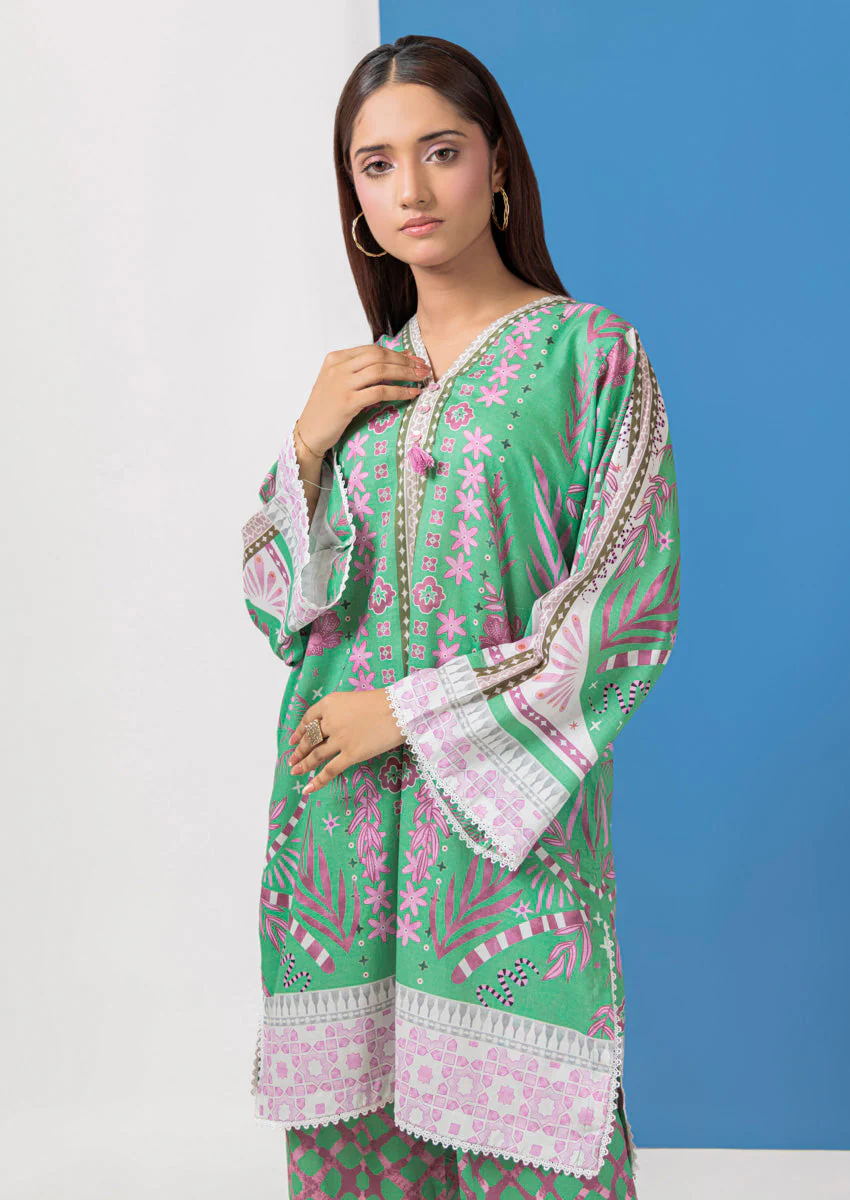 C-Green-Cambric-2 Piece (WPSTPBS25B8S10) - Image 3