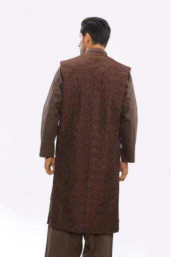 Men Kurta Shalwar & Overcoat set DIG23-06 - Image 3