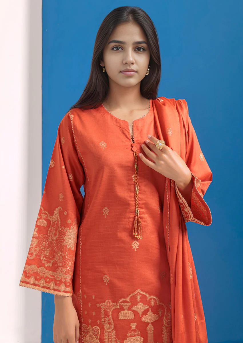 Rust-Jacquard-3 Piece (WPS25JD3018) - Image 4