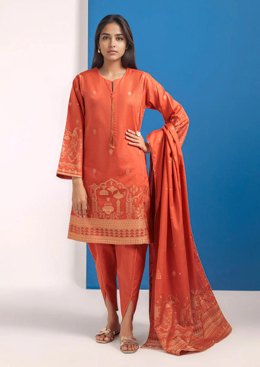 Rust-Jacquard-3 Piece (WPS25JD3018) - Image 5