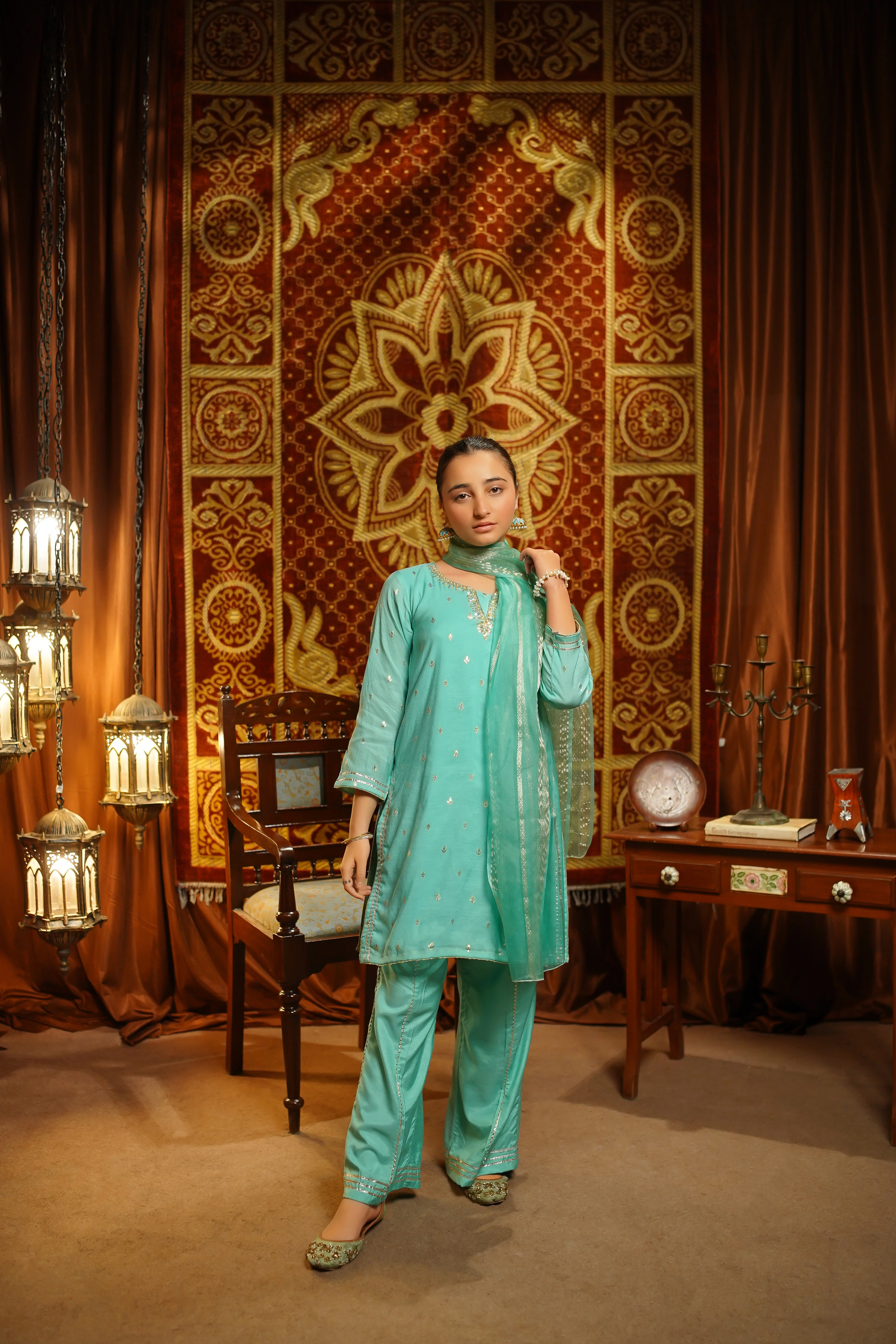 Salai Stitched Girls Formal 3 Piece EX13 - Image 3