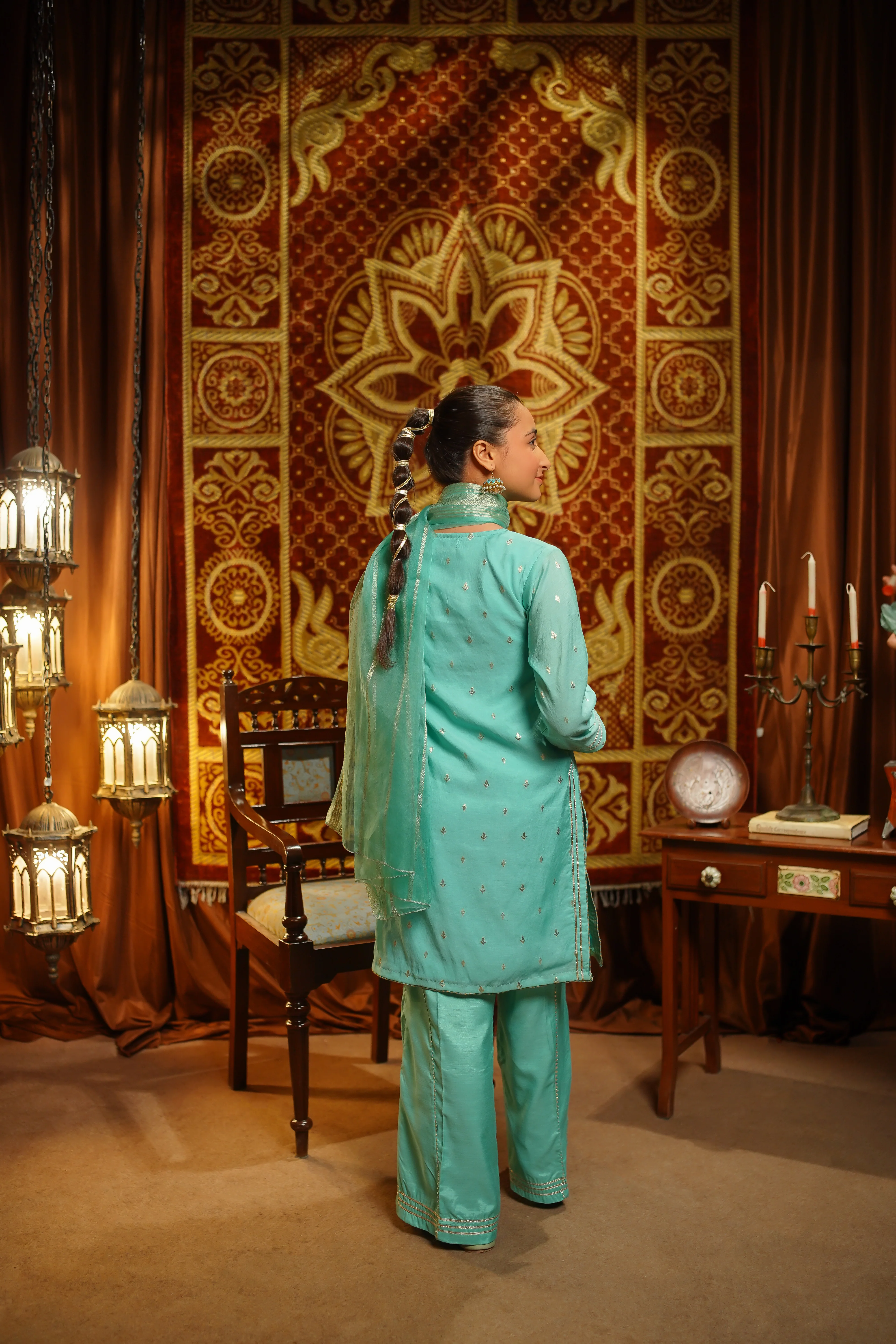 Salai Stitched Girls Formal 3 Piece EX13 - Image 4