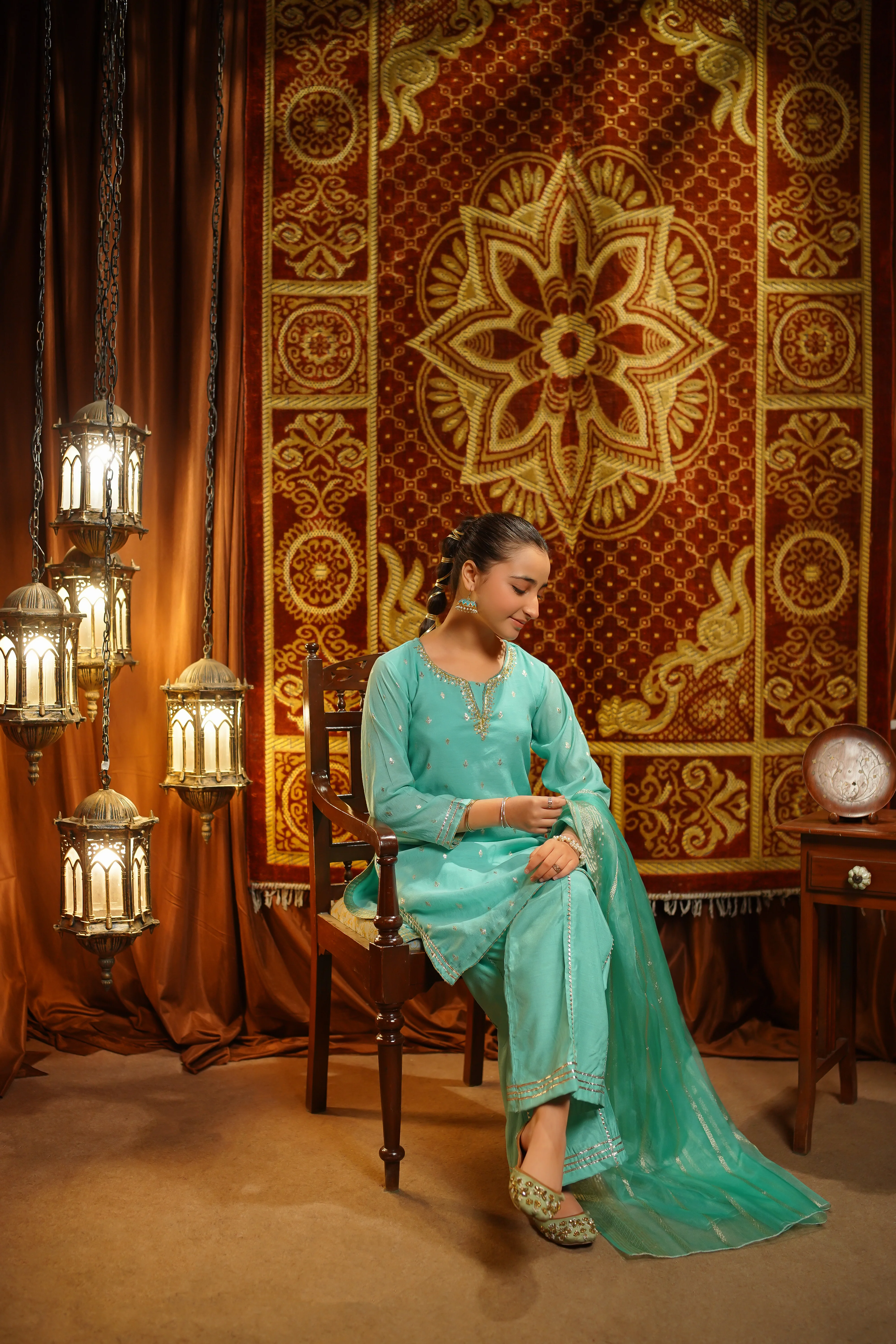 Salai Stitched Girls Formal 3 Piece EX13 - Image 5