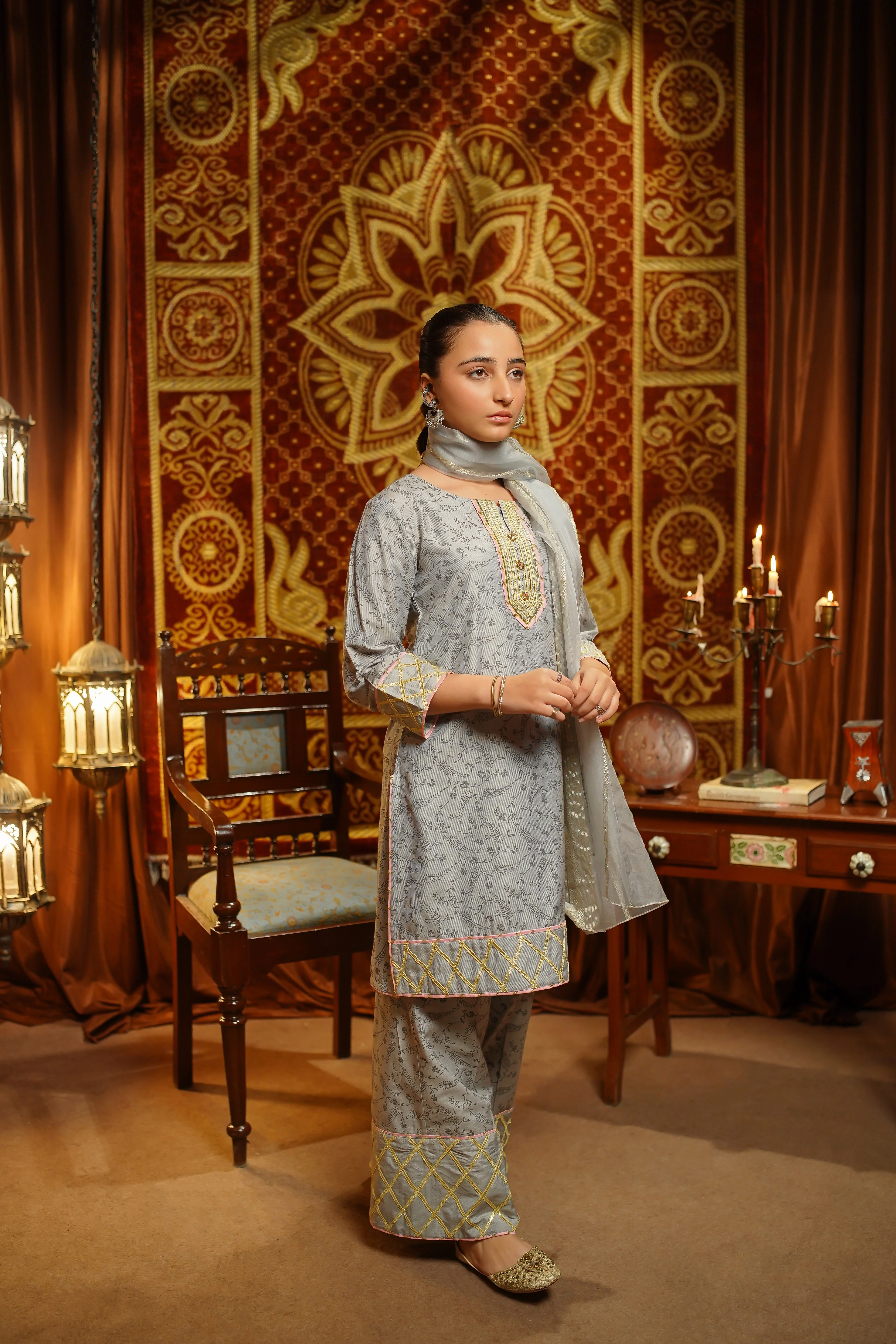 Salai Stitched Girls Formal 3 Piece EX20 NJ (154) - Image 3