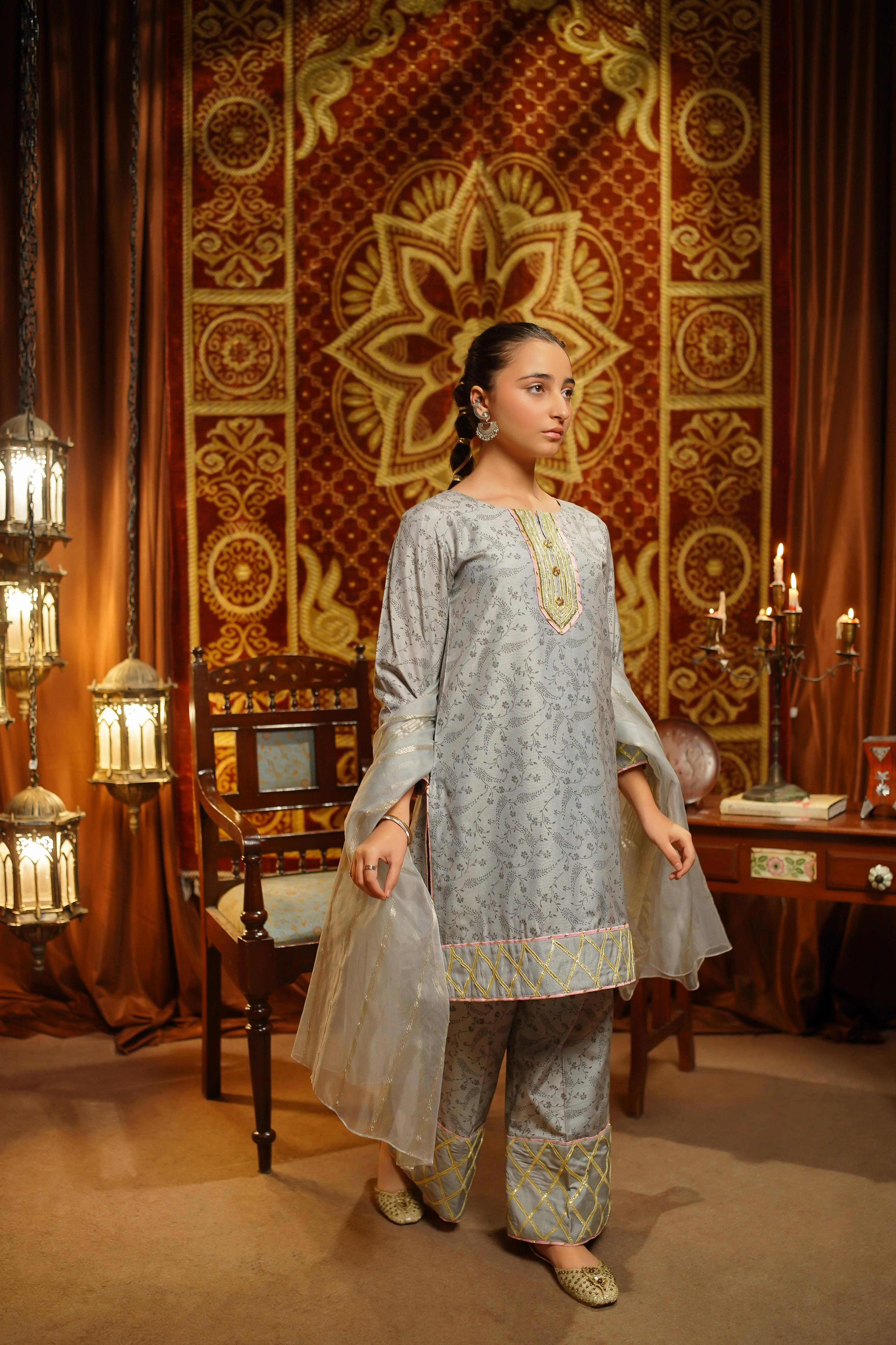 Salai Stitched Girls Formal 3 Piece EX20 NJ (154) - Image 5